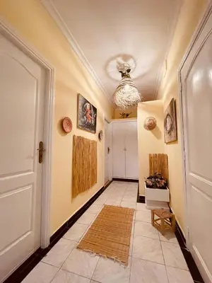 a hallway with a room with a ceiling at Magnificent studio for two in the center of Casablanca in Casablanca