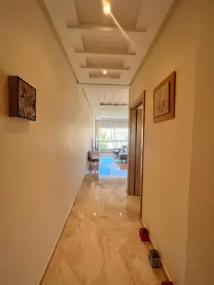 a hallway of a house with a ceiling at Shems Bouznika kettani in Bouznika