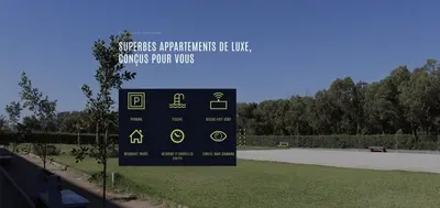 a sign in the middle of a park at Glorious NOUACEUR in Nouaceur