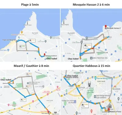 a map of the proposed subway routes at Zafiro - L'appartement de vos rêves - Casablanca in Casablanca