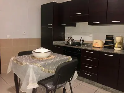 a kitchen with a table with a bowl on it at Casablanca in Casablanca