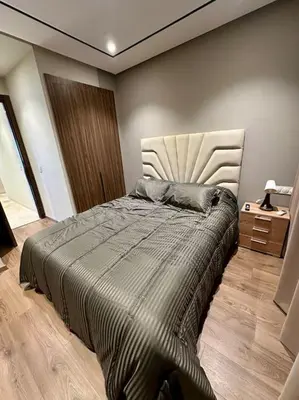 a bedroom with a large bed in a room at Studio pivoine 27 CFC à 2mn in Casablanca