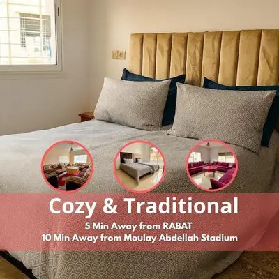 Spacious & Comfy Moroccan Apartment
