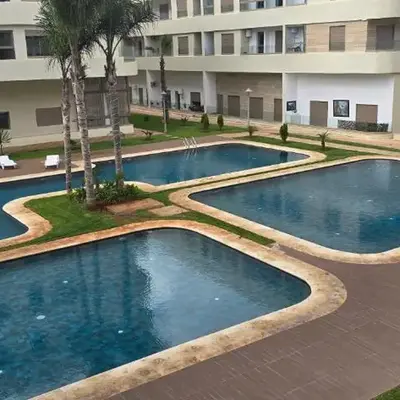appartement haut standing avec piscine a cote de la plage et du golf a bouznika