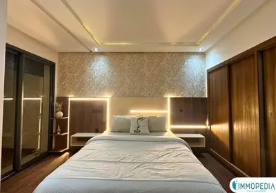 a bedroom with a large bed in a room at Évasion de Charme à El Mansouria in Mansouria