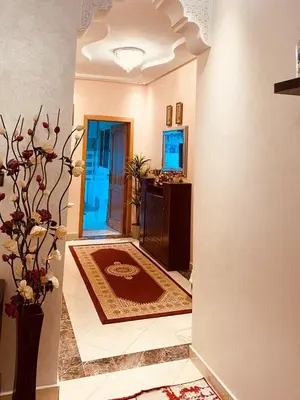 a living room with a hallway with aoyer at Luxurious Holiday Home2 in Temara