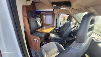 a van with a table in the back of it at J-L Camping Car Morocco in Casablanca