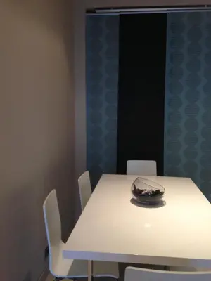 a white table with chairs and a plate on it at Unique in Casablanca