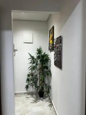 a plant in a room with a white wall at Skyline Urban - by Nero in Casablanca