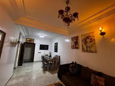 a living room with a couch and a table at Pure Space - by Nero in Casablanca