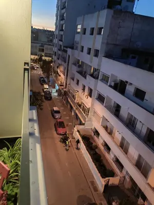 an overhead view of a street with a building at studio casa in Casablanca