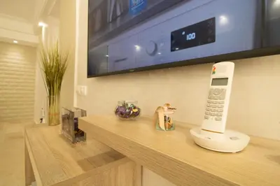 a remote control sitting on a counter with a tv at Horizon Mogador home in Casablanca