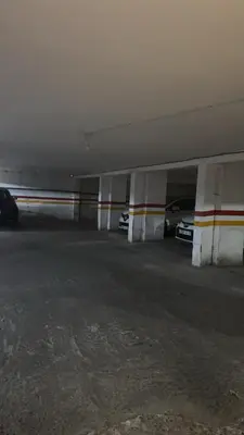 a parking lot with cars parked in a garage at Appartement moderne à Bourgogne 2 chambre in Casablanca-Port