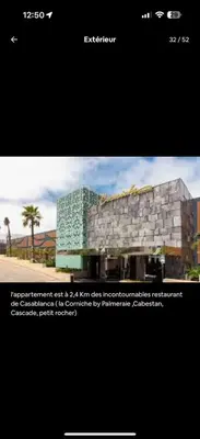 a screenshot of a website with a rendering of a building at Studio Cosy au Centre de Casablanca, Idéal pour Découvrir la Ville in Casablanca-Port