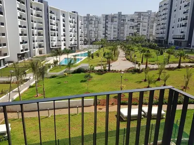 a view from the balcony of a apartment building at Luxury apartment in Hay Riad, Prestigia, Rabat in Rabat