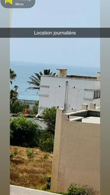 a picture of a building with the ocean in the background at Stay luxe in Casablanca