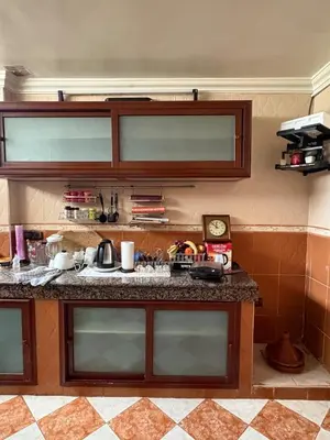 a kitchen with a counter top in a room at 2 Bedroom APT Near downtown - Perfect Location in Casablanca
