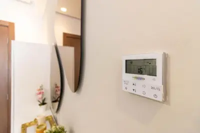 a clock is attached to a wall at BRYJ 34 Luxury studio les princesses maarif in Casablanca