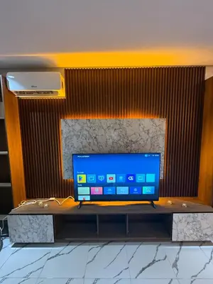 a computer monitor on a table in a room at Superbe Modern Studio Casa City Center in Casablanca