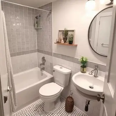 a bathroom with a white toilet and a sink at A Cozy escape in Morocco in Casablanca