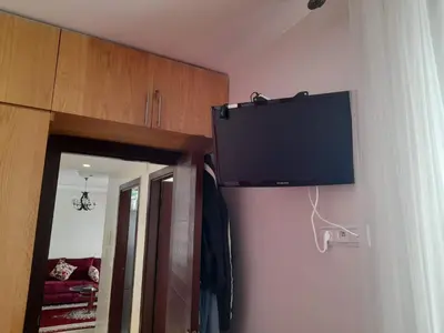 a flat screen tv hanging on a wall at Casablanca in Casablanca
