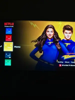 a television screen with a picture of a superhero at Appartement Baraa Havre de sérénité entre mer et nature à tamaris in Tamaris