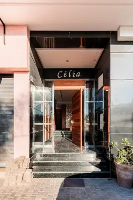 a store front of a building with stairs at Urban Escape Designer Apartment with Balcony in Casablanca