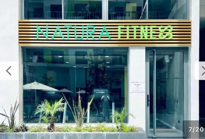 a building with a sign that reads natalosa at Appartement haut standing piscine et fitness in Mohammedia