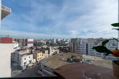 a view of a city from a building at Casablanca Panorama Apartment in Casablanca