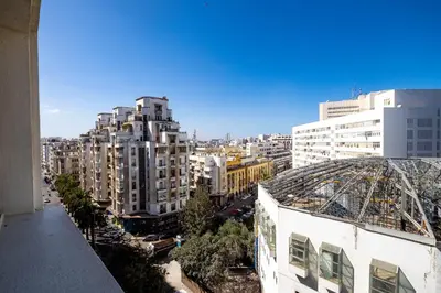 a view of a city with tall buildings at Diwan Casablanca Hotel & Spa in Casablanca