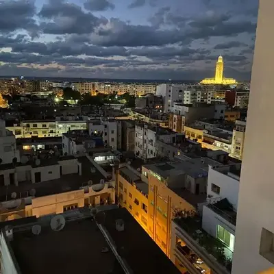 Amazing view overlooking the ocean and Hassan 2