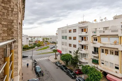 a view of a city street from a building at Arribat Center Mall- TT Holidays Agdal in Rabat